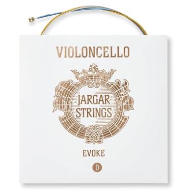 Imagem de Jargar Evoke Cello D | Corda de violoncelo com núcleo de aço carbono de várias ligas para profissionais e aspirantes a violoncelistas | Som brilhante, redondo e focado com timbre elegante | Feito na