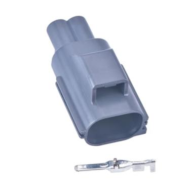 Imagem de 1 conjunto de 2 pinos 7282-5575-10 7183-5575-10 plugue eletrônico automotivo da bomba de reforço do freio fêmea masculino conector à prova dwaterproof água soquete do cabo(Male)