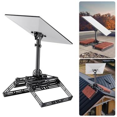 Imagem de eoqo Kit de montagem Starlink Gen 3 Roof Ridge, kit de montagem Starlink de 8 peças com adaptador de tubo ajustável de ângulo de inclinação, kit de Internet Starlink Suporte de poste de satélite para