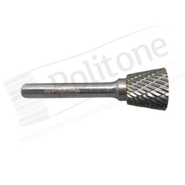 Imagem de Lima/Fresa MD Cônica Invertida Duplo Corte - Politone