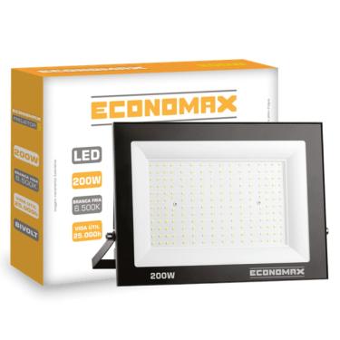 Imagem de Refletor 200w Slim LED IP65 Branca 6500K  Bivolt - Economax