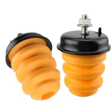 Imagem de CSMATEYEAH 2 peças de para-choques de eixo traseiro compatíveis com Chevy Silverado 1500 1999-2007 compatível com GMC Sierra 1500 1999-2007 de substituição de batentes de borracha #15712438 523-049