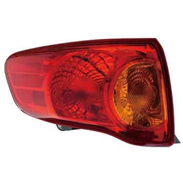 Imagem de Eagle Eye Lights TY1035-B000L Conjunto de lanterna traseira do lado do motorista para Toyota Corolla, vermelho