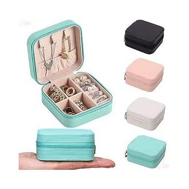 Imagem de Mini Porta Jóias e Organizador Portátil para Viagem Armazenamento de B