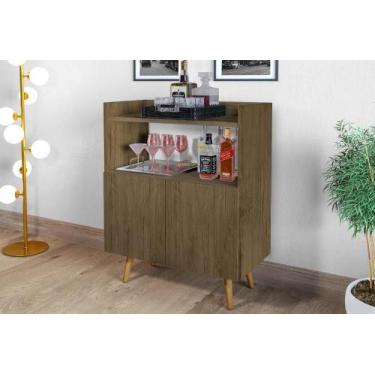 Imagem de Aparador Buffet Retrô Sala Suiça 2 Portas Pes Palito  - J&A MOVEIS, Je