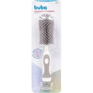 Imagem de Escova Para Mamadeira Em Silicone Cinza - Buba