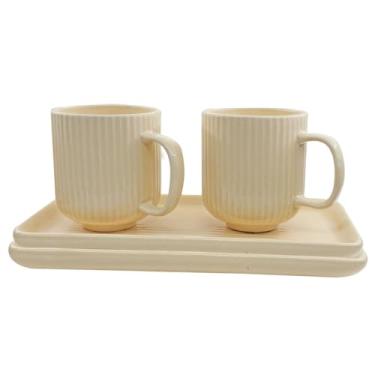 Imagem de Jogo Canecas e Travessas em Cerâmica Tuut Bege 4 Peças