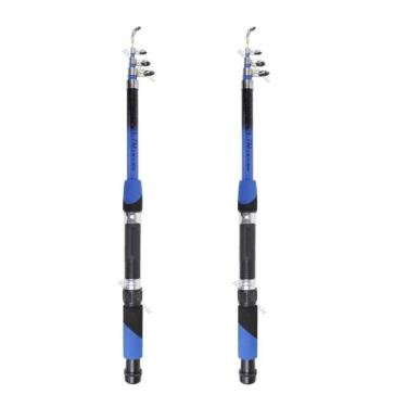 Imagem de Kit 2 Varas Para Molinete Telescópica Com Passador C.W (1,70m) 12-20lb