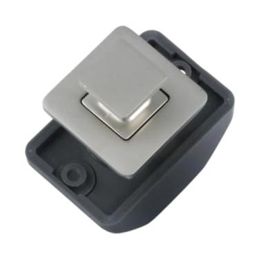 Imagem de Ioensy Fechadura de Botão para Armários e Gavetas, cinza