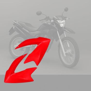 Imagem de Aba do Tanque Pro Tork Moto Honda Nxr Bros 150 2013 A 2015, VERMELHO F