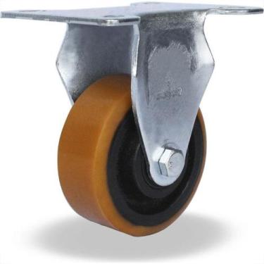 Imagem de Rodizio Para Carrinho Colson Ferro Base Fixa Sem Trava 75Mm