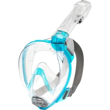 Imagem de Máscara de Mergulho e Snorkeling Full Face Cressi Mini Baron - Transparente/azul