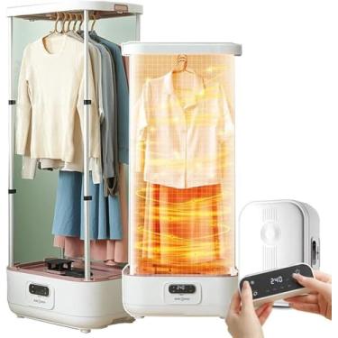 Imagem de Secadora De Roupas, Secadora Portátil Com Temporizador, Guarda-roupa De Secagem De Roupas De Grande Capacidade, Secadora Elétrica/cabideiro Para Casa E Apartamento, Upgraded