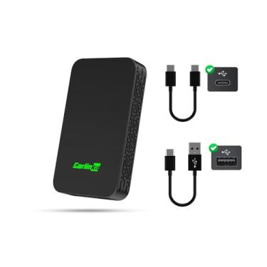 Imagem de Carlinkit Adaptador automotivo 5.0 Wireless CarPlay/Android – Converta CarPlay com fio e Android Auto para sem fio – Conexão estável para multimídia veicular – Fácil configuração e compatibilidade
