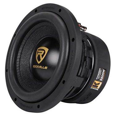 Imagem de Rockville W10K9D4 subwoofer de áudio de carro de 10" 3200w com pico duplo 4-Ohm sub 800w RMS classificação CEA