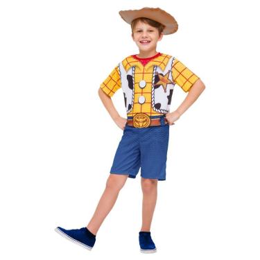 Imagem de Fantasia Woody Infantil Curta Clássica Com Chapéu Tamanho G