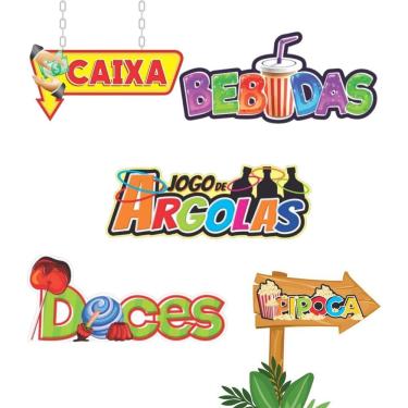 Imagem de Placa Decorativa Festa Junina Para Barracas Tipo Pipoca