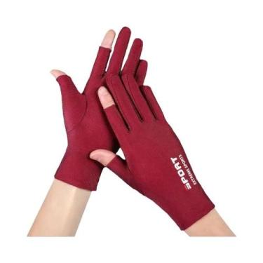 Imagem de Luvas de Ciclismo e Pesca Anti-UV - Proteção Solar, Antiderrapante e R