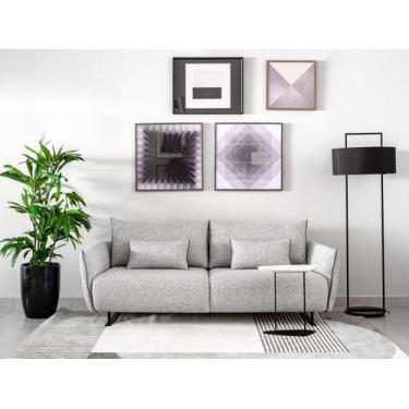 Imagem de Sofá Nivus - Linho Tramado Cinza - Sofá de Fábrica, 1,90m
