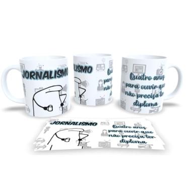 Imagem de Caneca de Profissão em Porcelana – Presente para Formatura ou Dia do Trabalho (Jornalismo)