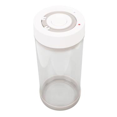 Imagem de Acouto Lata Elétrica de Vácuo Com Jarro de Vidro para chá, café, Nozes e Lanches - Bateria Embutida para Soluções de Armazenamento de Cozinha Em Casa (1350ml)