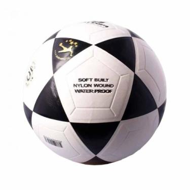 Imagem de Bola Poker Futvolley Vulcanizada Volei - unissex - branco e preto, Bco