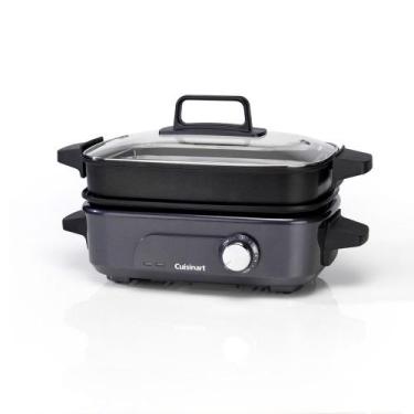 Imagem de Grill Multicooker Cuisinart com Panela A Vapor 220V - GRMC3E-Di, Preto