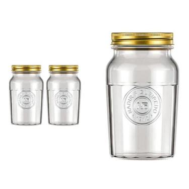 Imagem de Pote Americano Vintage Retro Tampa Biscoito 1L Nadir 2Un - NADIR FIGUE