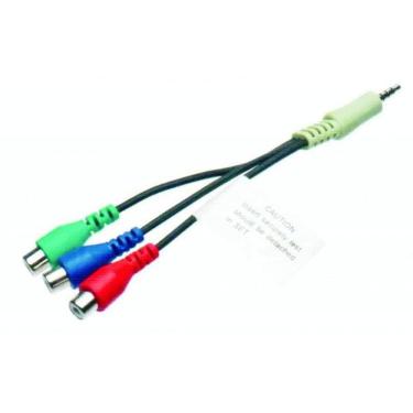 Imagem de Cabo P2 4C + 3 Jack Rca Vd/Az/Vm 16,5Cm
