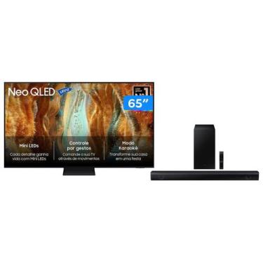 Imagem de Smart TV 65 Samsung 4K Neo QLED QN70F - 120Hz + Soundbar HW-B550/ZD 2.