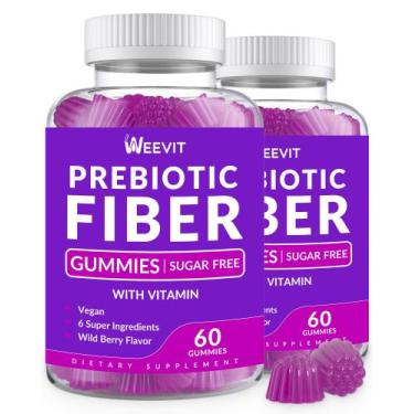 Imagem de Fiber Gummies WEEVIT 7g para adultos Fibra prebiótica sem açúcar