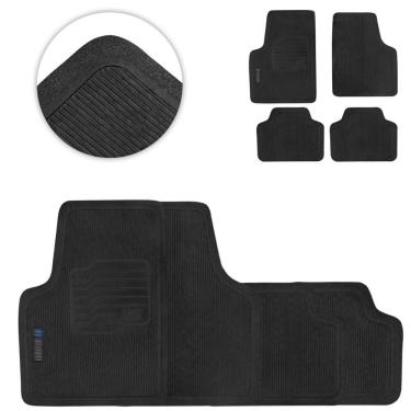 Imagem de Tapete de Borracha PVC Hb20 Creta Universal Preto 4 Peças