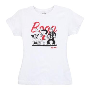Imagem de Camiseta feminina Betty Boop branca - Lightbek Official Store