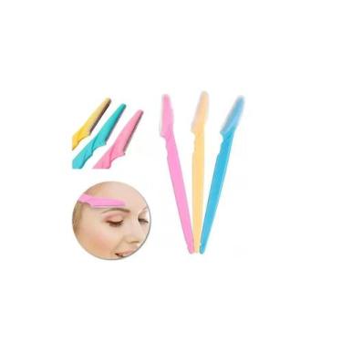 Imagem de 3 Lâminas Navalha Sobrancelha Rosto Depilação Dermaplane Top Pele Lisa