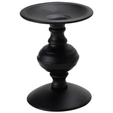 Imagem de Castiçal votivo retrô preto perfumado de ferro para casa romântico à luz de velas adereços de jantar bandeja de jantar decoração de sala de jantar