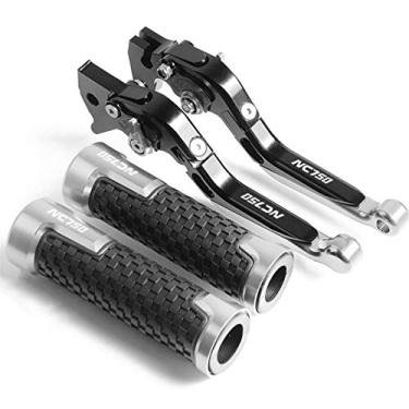 Imagem de Para Honda NC750 S X NC750S NC750X NC 750 S X 2016 2017 2018 2019 Alavancas de embreagem de freio de alumínio CNC Motocicleta Alavanca de embreagem de freio (Cor: QYGX888 6)