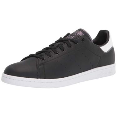 Imagem de adidas Originals Tênis masculino Stan Smith, Núcleo preto/branco, 3.5