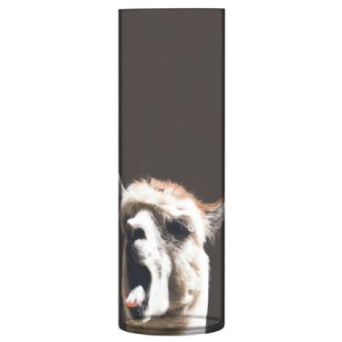 Imagem de JUZIHAI Vaso de alpaca para flores 9,9 cm x 30 cm cilindro de plástico moderno vaso de flores para centro de mesa de casamento decoração de casa