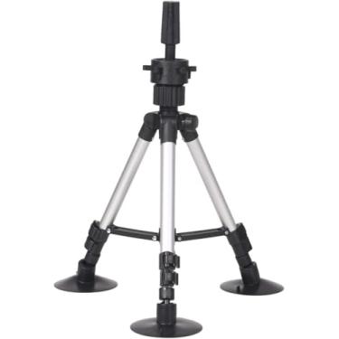 Imagem de Suporte de Pé para Peruca com Ventosas Ajustável Manequim Portátil Treinamento Cabeleireiro Cosmetologia