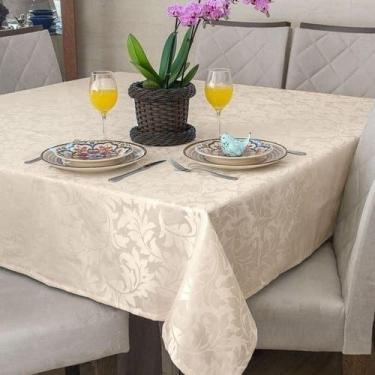 Imagem de Toalha De Jantar Para Mesa De 4 Lugares 1,40m X 1,40m Lisa - Lu Enxova