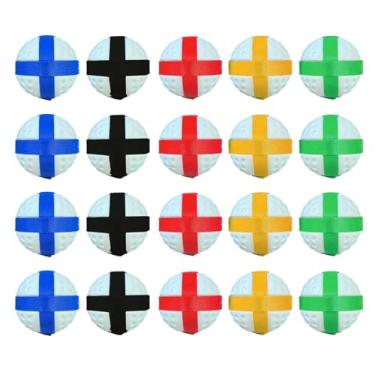 Imagem de Colaxi 20 Bolas de Golfe Adesivas para Festas de Meninos e Meninas, Adultos e Adolescentes, Brinquedo Esportivo para Ambientes Internos Externos, Bolas com