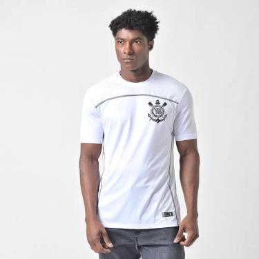 Imagem de Camiseta Masculina Corinthians Fitness Recorte Frontal-Masculino