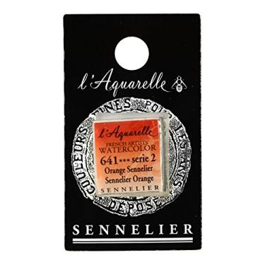 Imagem de Sennelier Aquarela de artistas franceses, meia panela, laranja S2