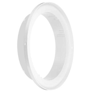 Imagem de PATIKIL Redutor de duto de 25 a 20 cm, 1 peça adaptador de duto de ar ABS conector de tubo HAVC adaptador de ventilação para secador redutor de aumento para sistema de ventilação em linha, branco (150