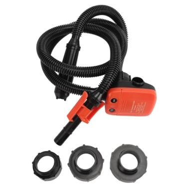 Imagem de lyrlody Bomba de Transferência de Combustível Automática Bomba de Gás Alimentada por Bateria Com 2,4 Gpm de Fluxo 3 Adaptadores de Tanque Sensor de Parada Automática para Carros Motocicletas
