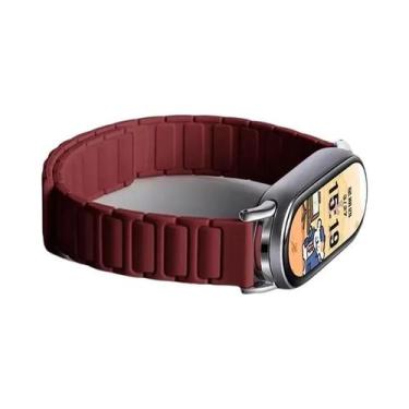 Imagem de Pulseira Magnética De Silicone Em Duas Cores Para Xiaomi Mi Band 8 9, 