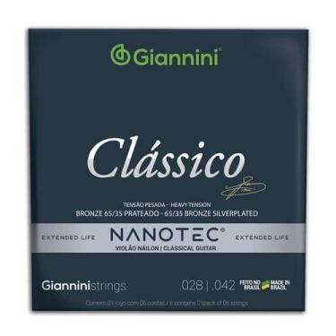 Imagem de Encordoamento giannini violão prateado nanotec alta genwpapn