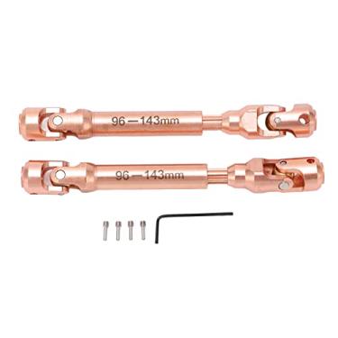 Imagem de Ainoli 2 unidades RC eixo de transmissão universal escala 1/10 eixo de transmissão de carro RC para reparo de atualização de modelo de controle remoto (105mm)