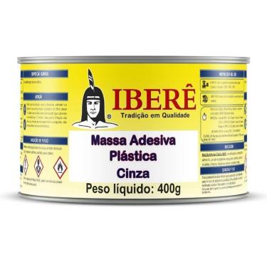 Imagem de Massa Adesiva Plástica Cinza 400g - Ib200 - Ibere