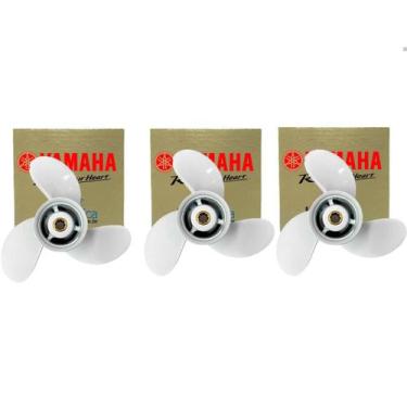 Imagem de Hélice Para Motor de Popa Yamaha 15hp 9.1 4 x 10.1 2 Kit Com 3 - HR Ná